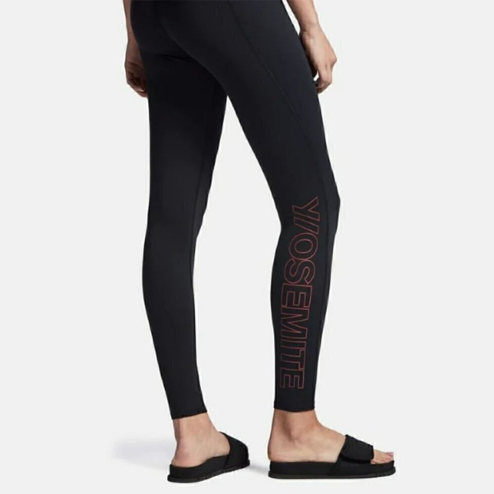 James Perse Y/OSEMITE Graphic Leggings in Black/Red